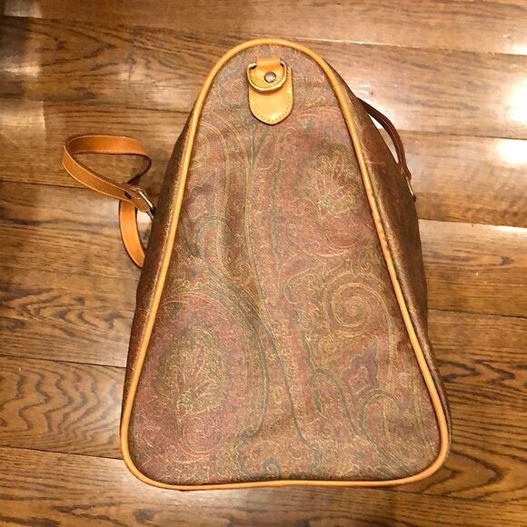 ETRO Milano Red Paisley Weekend Shoulder Bag - Picture 4 of 17